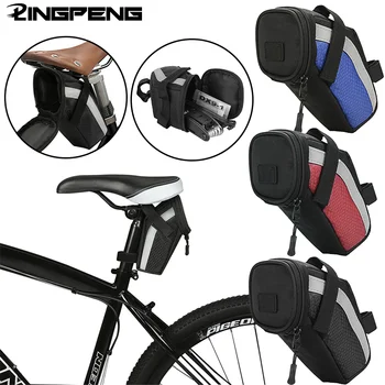 Нейлоновая седельная сумка для хранения аксессуаров Bicicleta, портативная водонепроницаемая велосипедная седельная сумка для горных дорог, брызгозащищенная, износостойкая