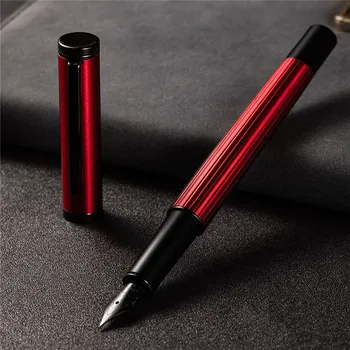 Новая перьевая ручка для делового офиса Jinhao 88 Red для студентов финансовых вузов, Школьные Канцелярские принадлежности, Чернильные ручки
