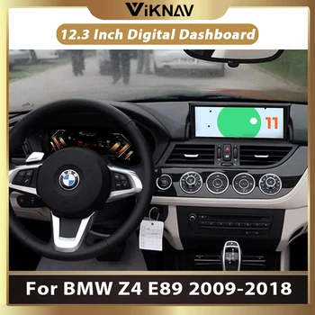 Новейший 12,3-дюймовый автомобильный цифровой кластерный прибор 2023 года выпуска для BMW Z4 E89 2009-2018 Спидометр, приборная панель, IPS-экран