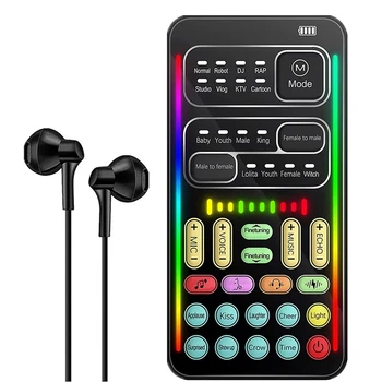 НОВИНКА-устройство для изменения голоса, ручной микрофон, устройство для изменения голоса со звуковыми многофункциональными эффектами для телефона // коммутатора (I900)