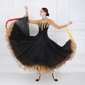 Новые высококачественные платья для бальных танцев на заказ, женские юбки для танцев Танго, вальса, платье для бальных танцев