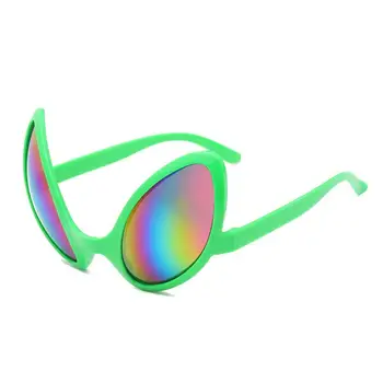 Новые Забавные солнцезащитные очки с инопланетянами, Радужные линзы, Принадлежности для вечеринок, Реквизит, Альтернативные Модные очки для Хэллоуина, принадлежности для косплея Инопланетян