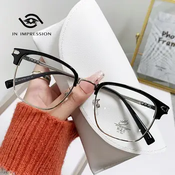 Новые Ретро очки для близорукости в оправе для бровей с защитой от синего света, простые модные компьютерные очки от боли и Минус Очки