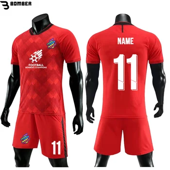Новый Дизайнерский комплект, Футбольный костюм для мальчиков и взрослых, Индивидуальный футбольный тренировочный костюм с коротким рукавом