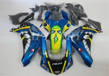 Новый комплект обтекателя мотоцикла ABS Подходит Для YAMAHA YZF R1 2015 2016 2017 2018 YZF-R1 YZF 1000R Кузов На Заказ Blue Shark