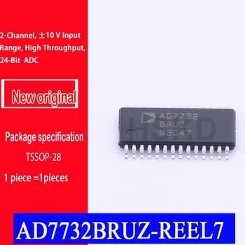 Новый оригинальный spot AD7732BRUZ-REEL7 TSSOP - 28, 2-канальный АЦП, диапазон входного сигнала ±10 В, высокая пропускная способность, 24-битный АЦП 