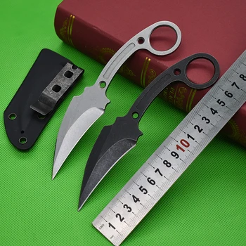 Нож Портативный Когтистый Нож D2 С Фиксированным Лезвием CSGO Кемпинг Охота Открытый Мини Карманный Практичный EDC Мультиинструменты С Ножнами