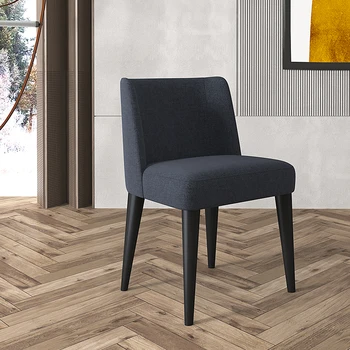 Обеденные стулья из массива дерева, тканевые, для домашнего использования, в скандинавских отелях класса люкс, Продажа туалетных столиков, табуретов, Современная простота