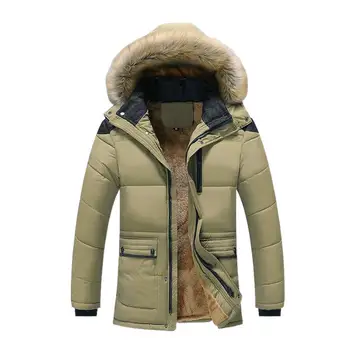Однотонная толстая теплая шерстяная куртка на молнии с горловиной, мужская разноцветная куртка, зимний мужской флисовый капюшон, Универсальный повседневный размер 6XL