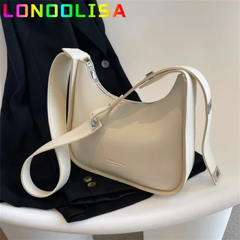 Однотонные сумки из искусственной кожи 2022, Весенняя модная Роскошная брендовая дизайнерская женская сумка через плечо, Женская сумка для покупок