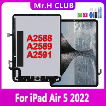 Оригинал для Apple iPad Air 5 5-го поколения Air 5 2022 A2588 A2589 A2591 ЖК-дисплей Замена Сенсорного экрана Для iPad Air 5 LCD