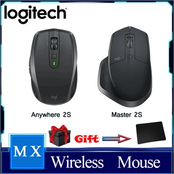 Оригинальная беспроводная мобильная мышь Logitech MX Master 2S Anywhere 2S, перезаряжаемая для управления до 3 компьютерами Apple Mac и Windows