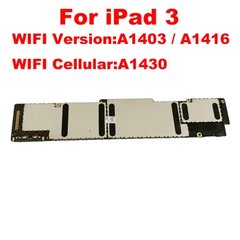 Оригинальная логическая плата для ipad 3 Без iCloud A1403/A1416 или A1430 WIFI - 3G Материнская плата для ipad 3 с полными чипами