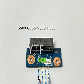 Оригинальная плата разъема оптического привода жесткого диска для ноутбука Lenovo G580 G585 N580 N585 с кабелем LS-7985P