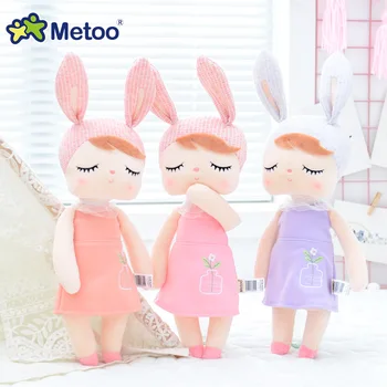Оригинальные куклы Metoo, мягкие игрушки для девочек, красивый кролик в стиле ретро Анжела, мягкие животные для детей, младенцы, новорожденные