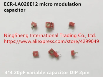 Оригинальный новый 100% микромодуляционный конденсатор ECR-LA020E12 4 *4 20pF с переменным конденсатором DIP 2pin (катушка индуктивности)