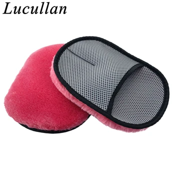 Перчатка из сверхмягких синтетических волос Lucullan, безворсовая рукавица для автомойки, хорошо впитывает мыльную воду
