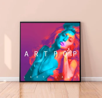 Плакат с обложкой музыкального альбома Lady Gaga, печать на холсте, плакат певицы и музыкальной звезды, Настенная живопись для украшения дома