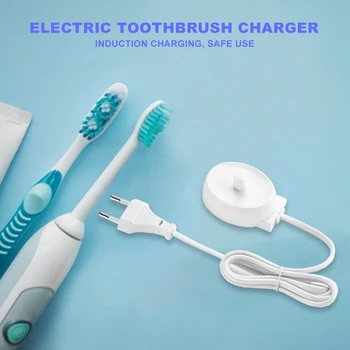Подставка для электрической зубной щетки, зарядное устройство, замена штепсельной вилки ЕС для Braun Oral серии B