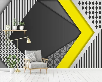 Пользовательские обои Скандинавский минимализм персонализированная геометрическая гостиная спальня телевизор диван фон украшение стен живопись фреска