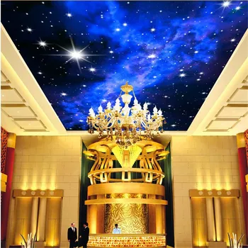 Пользовательские фотообои beibehang KTV 3D Звездные отели потолок гостиная мечты потолок спальни яркие звезды настенные фрески обои