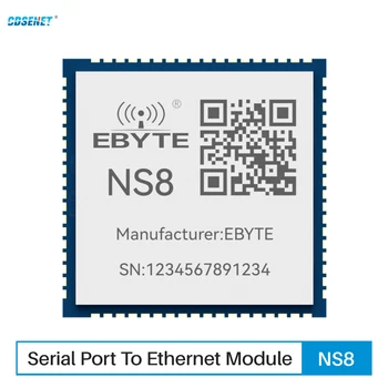 Последовательный порт к модулю Ethernet TTL к RJ45 Ethernet NS8 CDSENT Последовательные порты Modbus TCP к RTU MQTT URAT SMD модуль IoT Lowpower