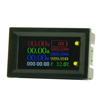 Прибор для измерения тока 9 в 1, Многофункциональный монитор, Цветной IPS LCD Дисплей с разрешением 1,14 дюйма, Разрешение 135 *240, множество параметров