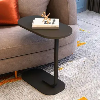 Приставной столик в скандинавском современном минимализме С-образной формы, Дизайнерский Маленький журнальный столик, угловой столик, Съемный диван, приставной столик, Прикроватный столик