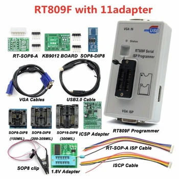 Программатор RT809F Serial ISP с адаптером + адаптер 1,8 В + тестовый зажим SOP8 + кабель EDID