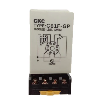 Продавайте только новое оригинальное реле уровня жидкости C61F-GP CKC Регулятор уровня воды AC220V 380V DC24C 3A Типа водоснабжения и дренажа