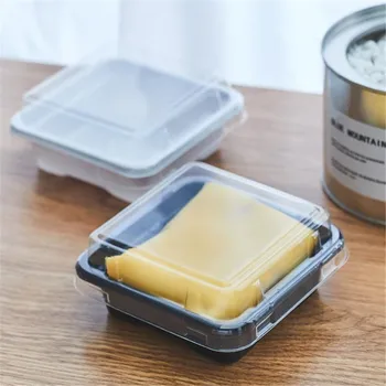 Прозрачный квадратный контейнер для торта Коробка для кексов и маффинов Пластиковые коробки для упаковки тортов