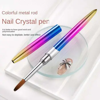 Профессиональная мягкая кисточка для рисования нейл-арта, Ручка для рисования ногтей, Цветная краска Halo, Ручка для наращивания ногтей, Аксессуары для ногтей