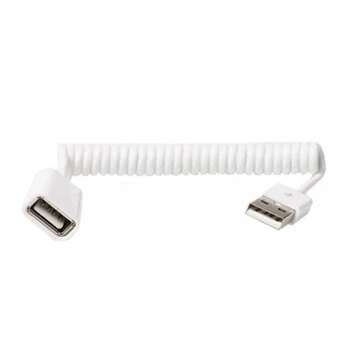 Пружинный удлинитель USB 2.0, спиральный кабель, гибкий активный удлинитель USB 2.0, процессоры типа 