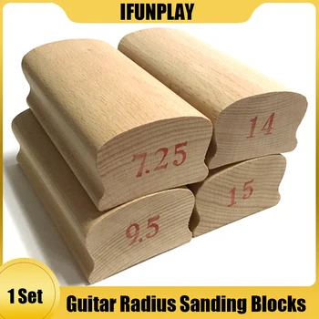Радиусные Шлифовальные Блоки для Выравнивания Ладов Бас Гитары Гриф Luthier Tool 7.25 9.5 10 12 14 16 17 20 Двойной Шлифовальный Блок Из Клена