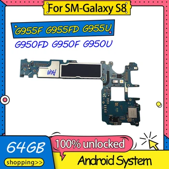 Разблокирована для материнской платы Samsung Galaxy S8, версия ЕС для Galaxy S8/S8 Plus G955F G955FD G955U G950FD G950F G950U Логическая плата