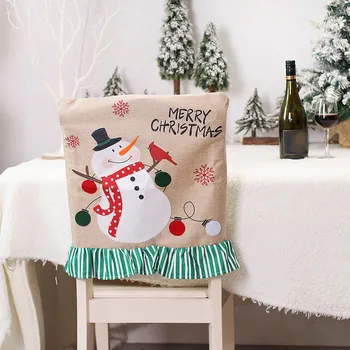 Рождественский стул для столовой, 1 шт., Задняя крышка, Санта, Снеговик, стул для Рождественского ужина, рубашка Event Horizon, органайзер для планирования мероприятий