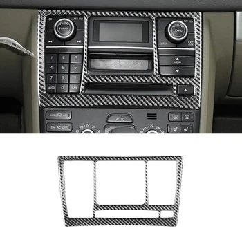Ручка переключателя CD-радио центрального управления, Декоративная отделка панели из углеродного волокна для комплектов запчастей Volvo XC90 2003-2014