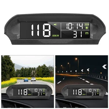 С автомобильным головным дисплеем с солнечной подзарядкой, универсальным GPS-спидометром, автомобильным беспроводным дисплеем HUD, цифровым автомобильным головным дисплеем OBD2 HUD