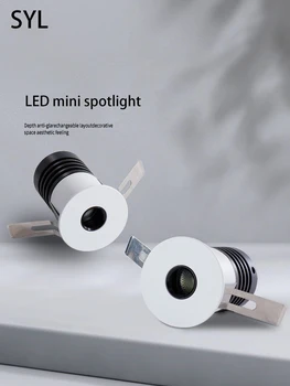 Светодиодный мини-прожектор, встроенный COB, небольшой точечный светильник, потолочный светильник Foco Full Sky Star из алюминия для гостиной дома