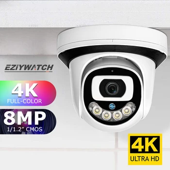 Сетевая Камера 4K 5MP 4MP Наружная Сетевая Камера FHD Беспроводная IP66 Всепогодная Камера Ночного Видения Металлическая Камера Видеонаблюдения