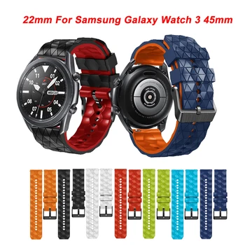 Силиконовый 22 мм Ремешок Для Смарт-Часов Samsung Gear S3 Frontier/Galaxy Watch 3 45 мм Браслет Аксессуары Для Браслетов