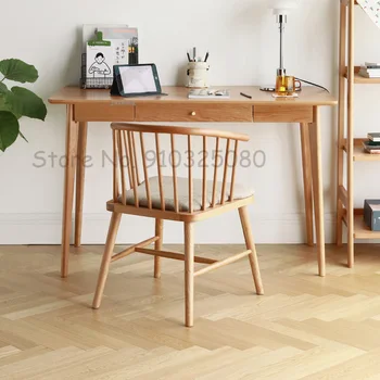 Скандинавская мебель Из массива Дерева, Гостиная, Кресло для отдыха, простое домашнее кафе, стул со спинкой, Японские обеденные стулья