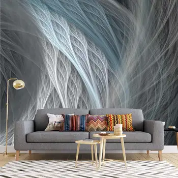 Скандинавские абстрактные жемчужные перья из белого мрамора гостиная спальня 3D индивидуальные самоклеящиеся обои фреска