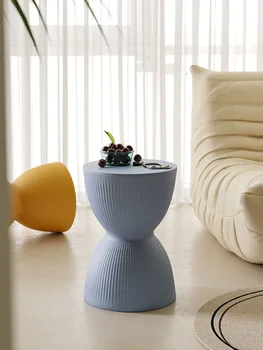Скандинавский пластиковый табурет для переодевания, креативный Маленький низкий табурет, Современный чайный столик в гостиной, Современная мебель для дома, Круглые табуреты