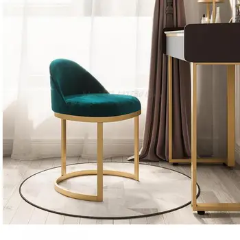 Скандинавский табурет для макияжа, туалетный табурет, легкий роскошный стол, табурет для спальни, современный простой стул для макияжа, нейл-арт