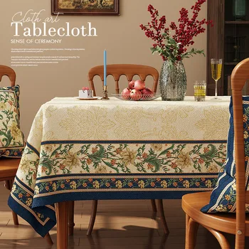Скатерть водонепроницаемый обеденный стол ткань искусство прямоугольное хлопковое постельное белье чайный стол коврик скатерть