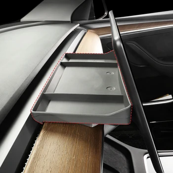 Скрытый ящик для хранения на центральной консоли автомобиля для Tesla Model 3 Y, Задний экран и т. Д., Карта-ключ, лоток для хранения очков, кронштейн, органайзер, держатель