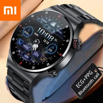 Смарт-часы Xiaomi Для мужчин и женщин, спортивные водонепроницаемые смарт-часы с Bluetooth-вызовом, ЭКГ + PPG для Android Samsung Huawei