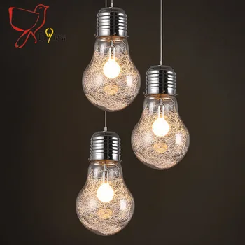 Современный простой креативный подвесной светильник 3 размера большая форма лампы стеклянный абажур lampe suspendu светильники для кухни ресторанов
