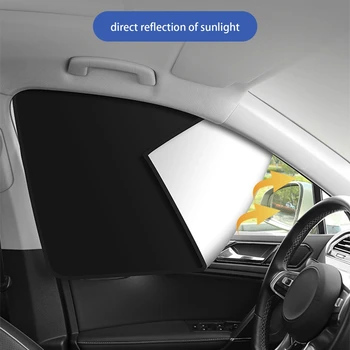 Солнцезащитный козырек на боковом стекле автомобиля с магнитной блокировкой ультрафиолета, Автомобильная занавеска, Летняя защита от солнца, солнцезащитный козырек на окне автомобиля